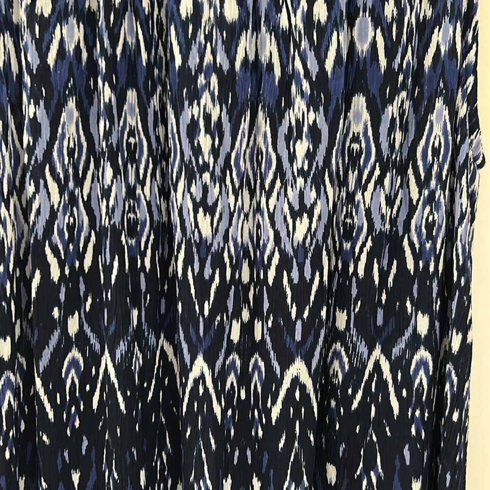 40.PAPA Vancouver Navy & White Pattern top/dress with tights & ankle boots NWT - Picture 5 of 10
